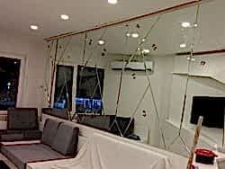 dekoratif baklava desenli ayna, baklava ayna, ayna baklava