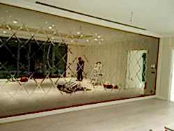 dekoratif baklava desenli ayna, baklava ayna, ayna baklava